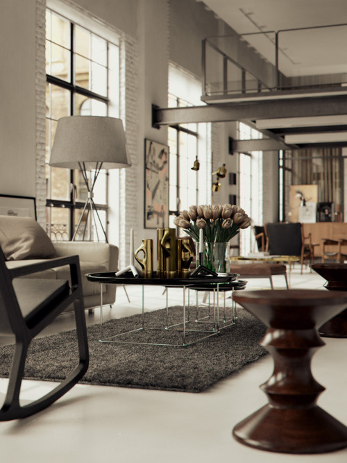 Chicago Loft comes to life {E}vermotion Forum / found at http://bertrand benoit.com/images/Web/Mais1.jpg, January 10, 2012 at 09:43PM #home