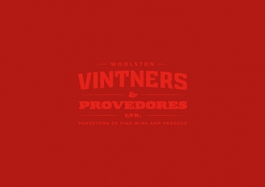 Vinters & Provedores Logo #type #red #logo