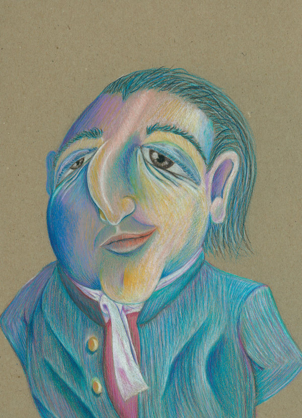 Pompous Harold, 11x14 edition print by Alex Felter #pompous #illustration #harold #drawing