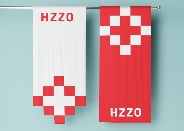 Croatian Institute for Health Insurance #croatia #branding #flag #health #identity