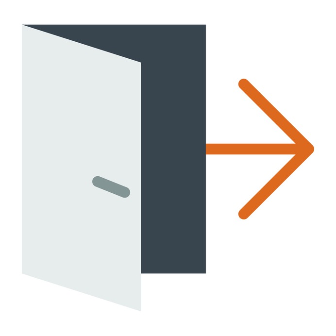 See more icon inspiration related to exit, arrow, button, control, log out, web page, interface, multimedia option and multimedia on Flaticon.