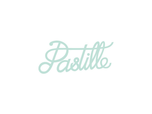 Pastille Nail Salon, Leeds #calligraphy #teal #salon #hair #drawn #leeds #logo #nail #hand