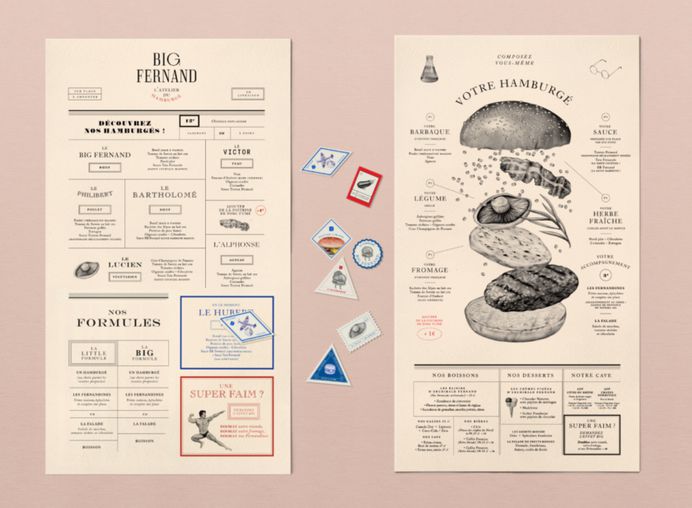 Impressive New Identity for French Burger Company 'Big Fernand'