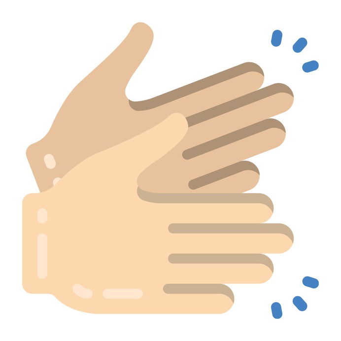 See more icon inspiration related to clap, music and multimedia, hands and gestures, clapping, congratulations, hand gestures, hand gesture, entertainment, applause and gestures on Flaticon.