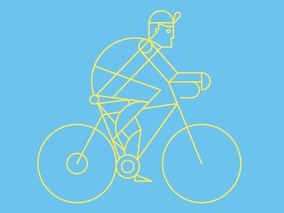Line biker #illustration