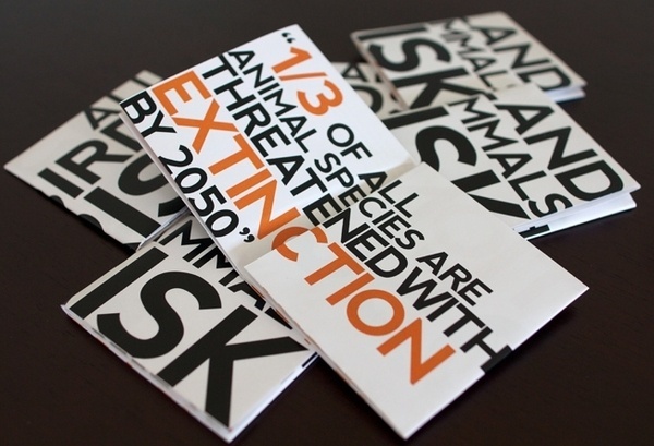WWF - Climate Change Poster / Publication on the Behance Network #wwf #nonprofit #typography