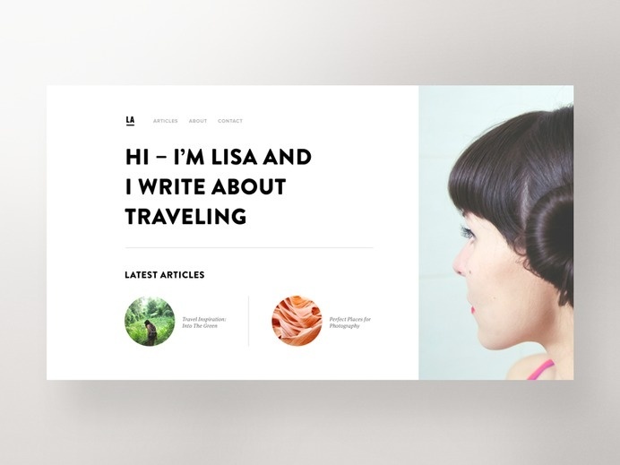 Travel Blog, UI