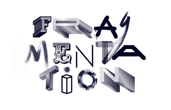 Frag.men.ta.tion on Behance #blankhiss #fragmentation #poster #type #typography