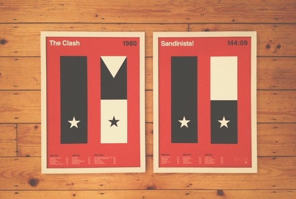Sandinista by Duane Dalton #album #theclash #print #anatomy #minimal