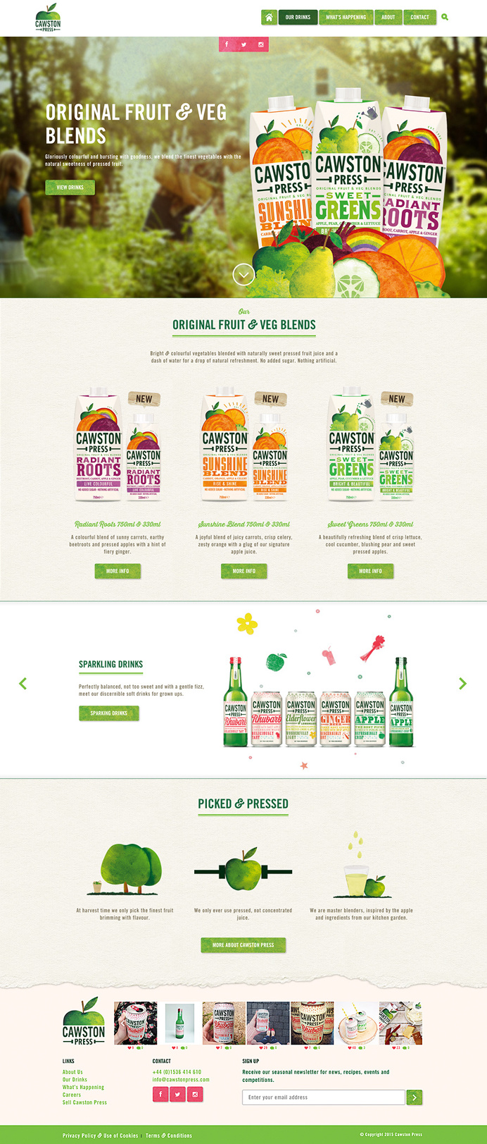 Cawston Press Website design