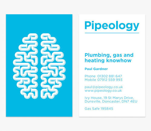 Pipeology logo #card #pipeology #plumbing #business