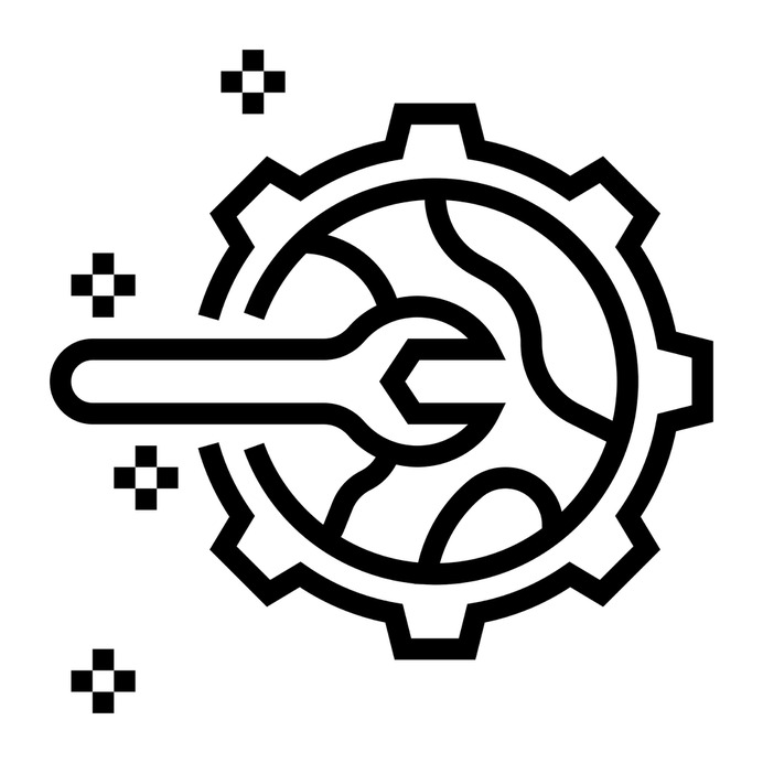 See more icon inspiration related to system, repair, gear, wrench, network, engineer, setting, networking and mechanic on Flaticon.