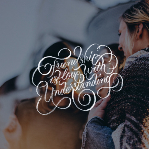 🤗 Friendship Is love With Understanding 🤗 - 📷 by @artographybyp - #lettering #thedailytype #goodtype #calligraphy #calligraphypract