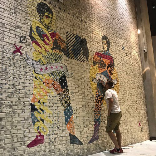 "OLD vs NEW" Mural 2018 www.KyleMosher.com
