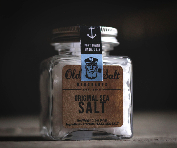 Sea salt packaging #design #packaging #package design #sea #sailor #anchor #nautical #salt