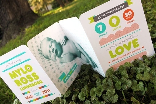 design work life » cataloging inspiration daily #card #announcement #baby