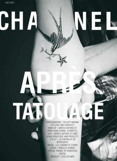Après Tatouage | Volt Café | by Volt Magazine #tattoo #fashion #layout #editorial #beauty