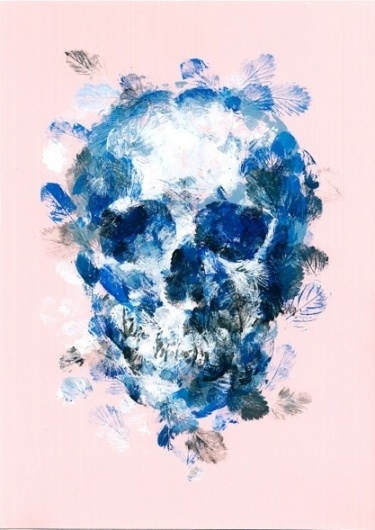 I don't care how you give it to me as long as you do it in a beautiful way him her #skull #painting #leaves