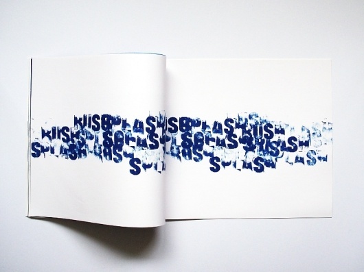 Beauty of water : The design portfolio of Alix Land #typ #letterpress #water #typography