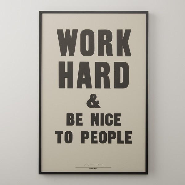 Work Hard & Be Nice To People Print | Art | Accessories #work #nice #typography
