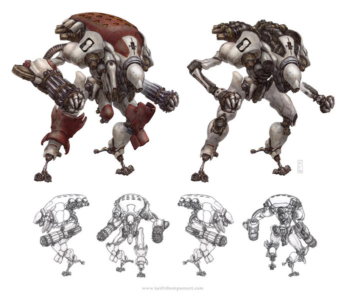 Robots: Romulus #robot #fantasy #sci-fi #wwwkeiththompsonartcom