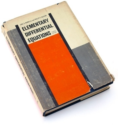 Elementary Differential Equations, 1969 : Book Worship #cover #design #book