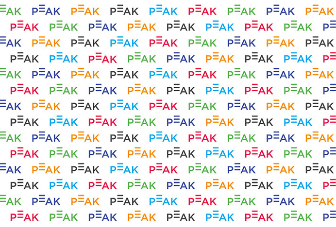 Peak by Proxy #pattern #logo #colourful #typography