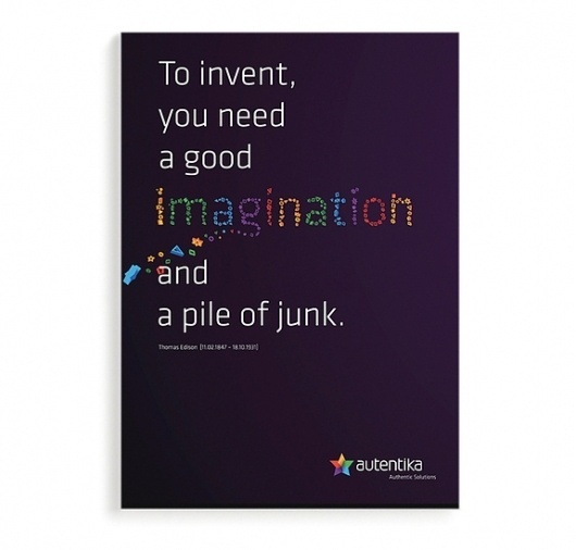 Onestep Creative - The Blog of Josh McDonald » Autentika Corporate Identity #autentika #corporate #brand #identity #poster #spectrum