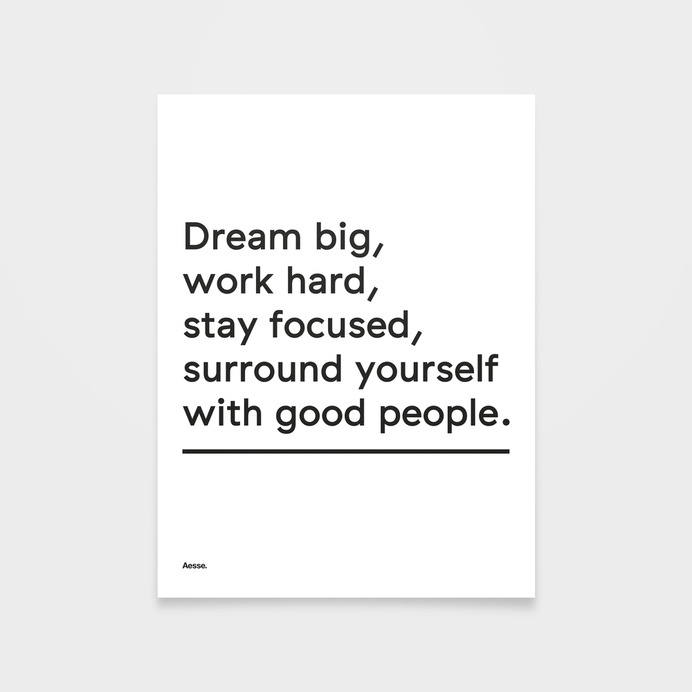 Dream Big #inspiration #advice #words #print #dream #poster #type #typography