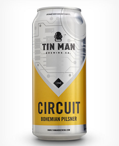 Tin Man Brewing Circuit Can #beer #can #label #packaging
