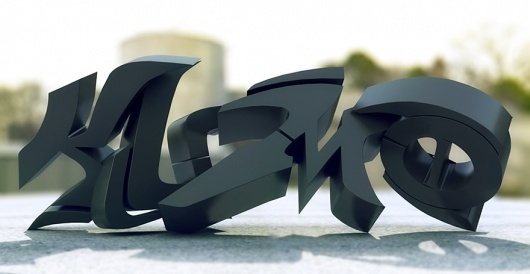 Graf Composite - 3d Graphics - Creattica #typography