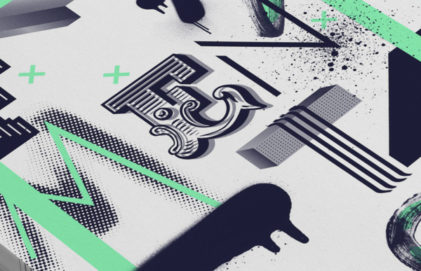 Frag.men.ta.tion on Behance #blankhiss #fragmentation #poster #type #typography
