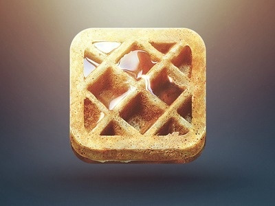 waffle iphone icon #icon #waffle #button