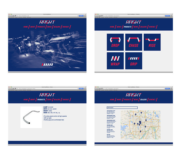 RASKT on Behance #bicycle #brand #handlebars #identity #web