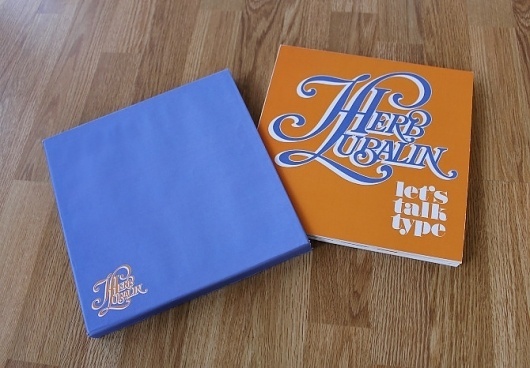 Herb Lubalin Book Design - Alex Register Design #lettering #white #type #orange #blue #hand #typography