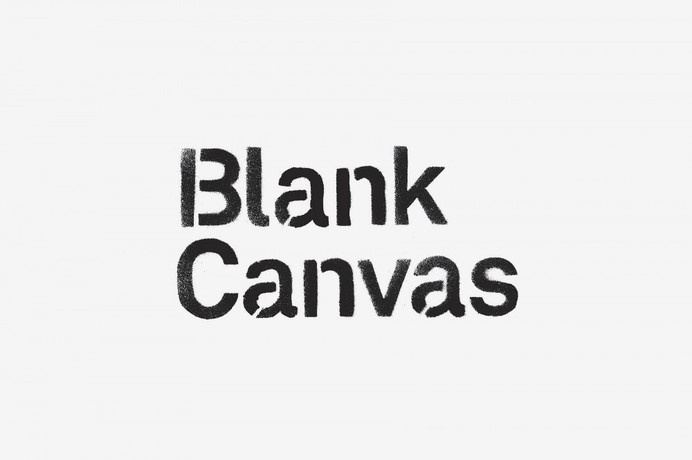 Blank Canvas #stencil #logo #logotype #bw