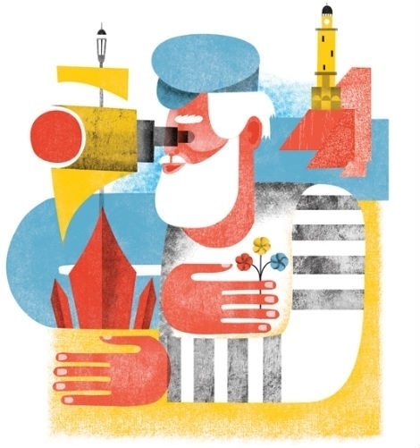 grain edit · Maria Corte #colourful #illustration