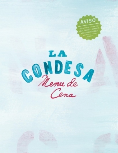 Art of the Menu: La Condesa #print #typography