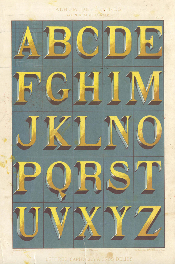 Alphabets_4 #alphabet #vintage #dimension #typography