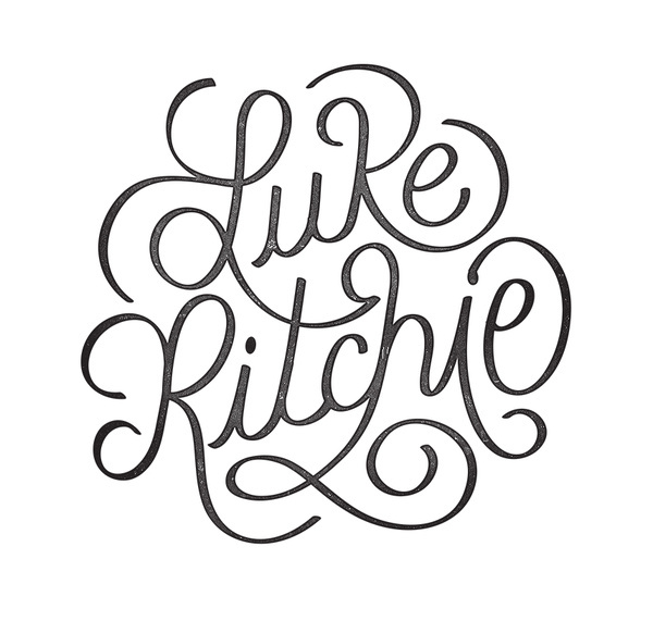 Final_logo_Luke_Ritchie #lettering #branding #design #circles #type #typography
