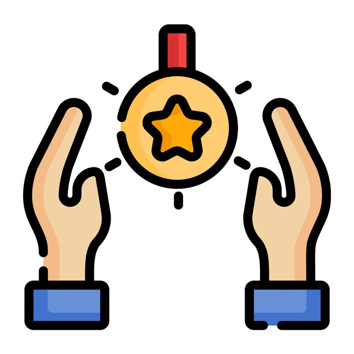 See more icon inspiration related to reward, prize, hands and gestures, winner, hands and medal on Flaticon.