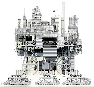 A Walking City for the 21st Century - Manuel Dominguez / Zuloark #lateral #architecture