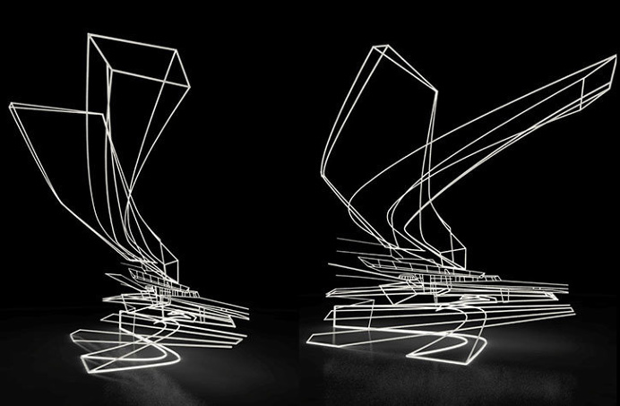Wireframe | http://www.itsnicethat.com/news/zaha-hadid-drawings-paintings-calligraphy-exhibition-sackler-240816