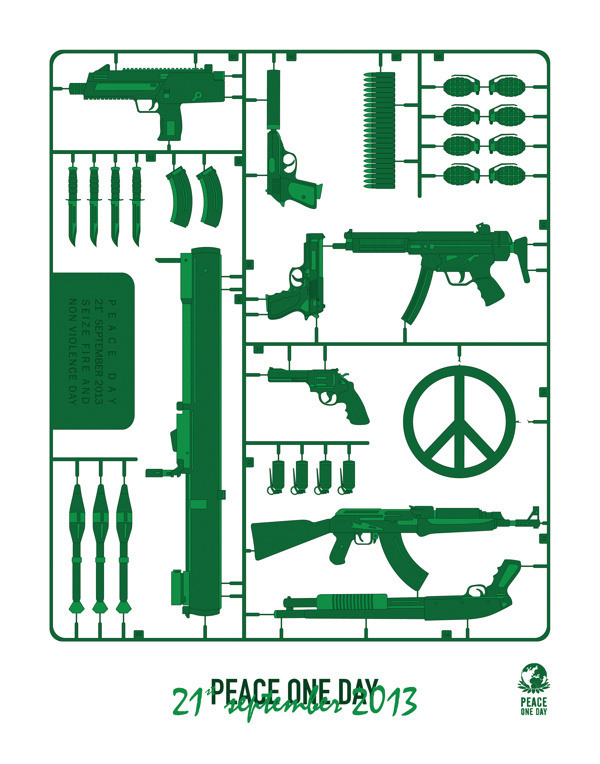 Peace Day #army #gun #war #graphic #peaceday #stencil #illustration #poster #day #peace