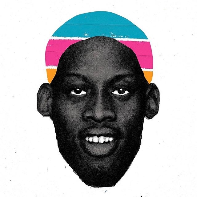 Dennis Rodman #nba #basketball #illustration