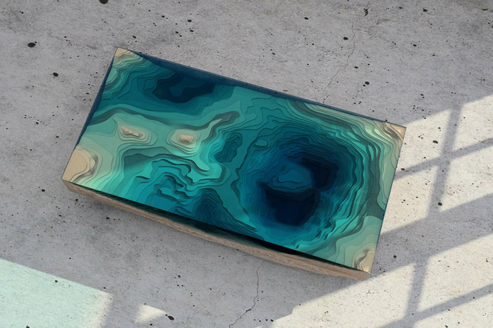 duffy london: the abyss table #glass #furniture #table