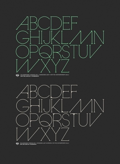 Sansgoma / A Diplomatic Typeface on the Behance Network #typography