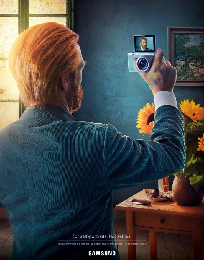 Samsung NX Mini Self-Portraits 1 #samsung #campaign #van #gogh #photography