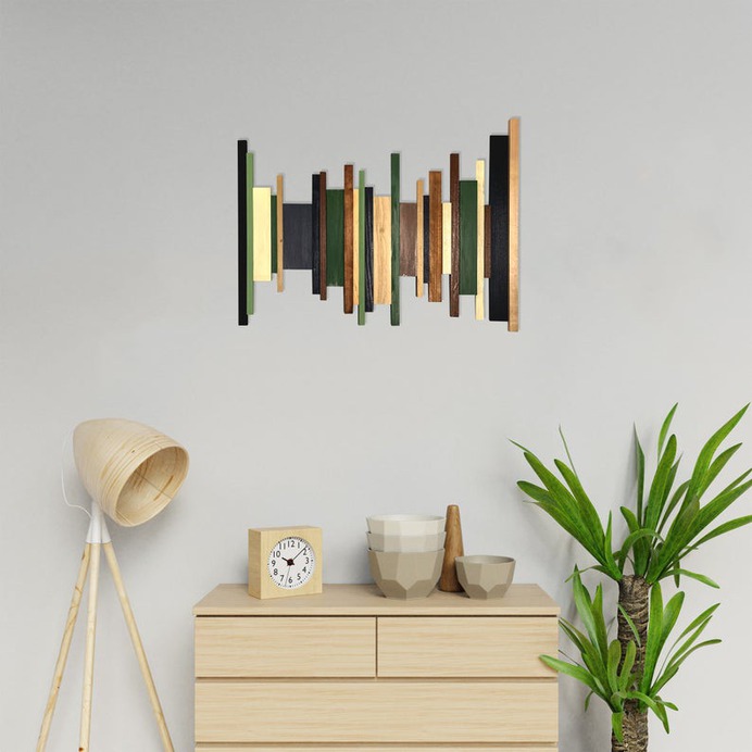 Unique Wooden Wall Art Fall Colors image 0