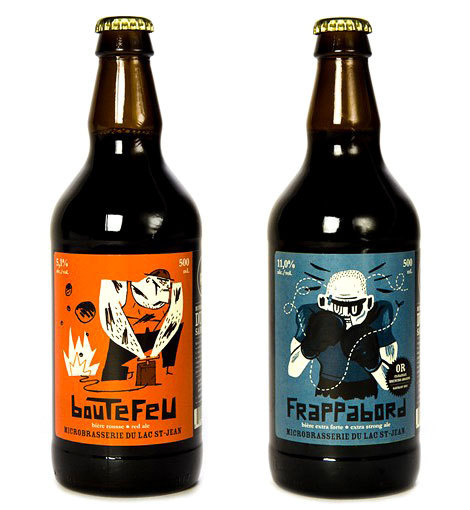 Microbrasserie du Lac St-Jean #packaging #beer #label #bottle
